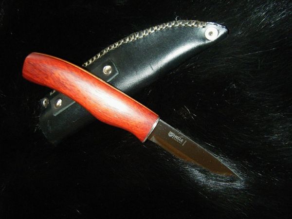 10" Paduk Knife with Helle Blade and Leather Sheath