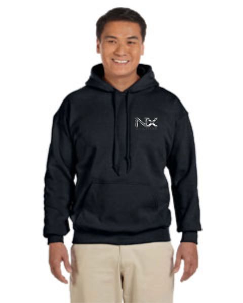 NX Gildan Adult Heavy Blend™ 8 oz., 50/50 Hood Black, Grey and Navy