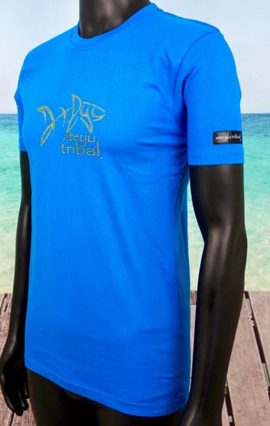 Mens Blue Ateyu Shark Tee (Tattooed)