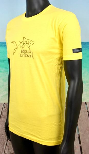 Mens Yellow Ateyu Shark Tee (Tattooed)