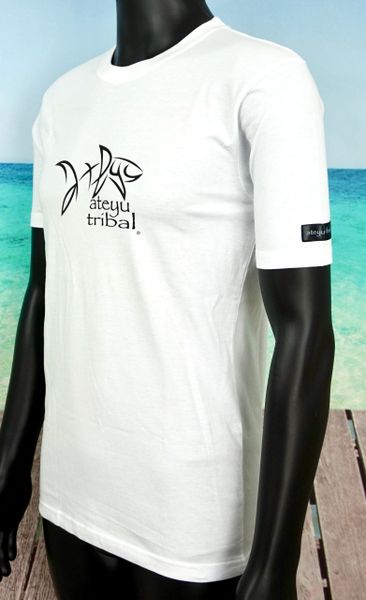 Mens White Ateyu Shark Tee