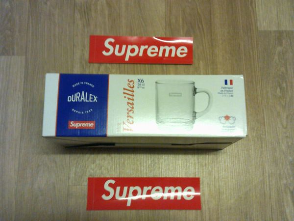 Supreme Clear Duralex Glass Mugs Set Of Six Brand New In Box