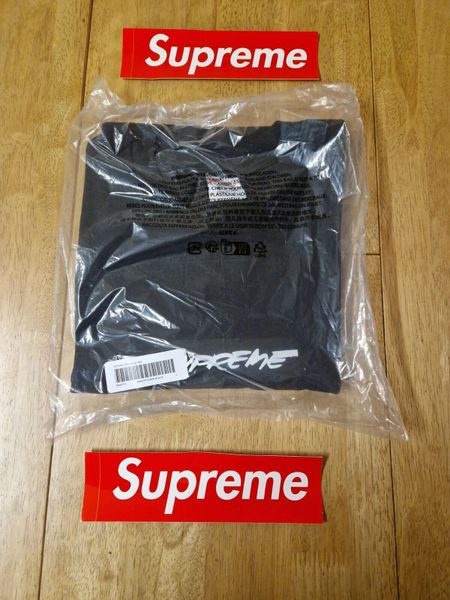 Supreme Futura Box Logo Tee Black Size Large BNWT World Wide Shipping