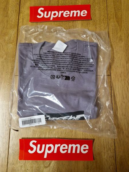 Supreme Futura Box Logo Tee Dusty Purple Size Small BNWT World Wide Shipping