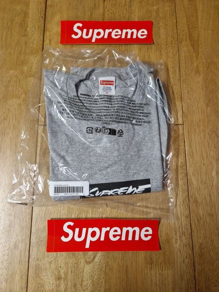 Supreme Futura Box Logo Tee Heather Grey Size XL BNWT World Wide Shipping