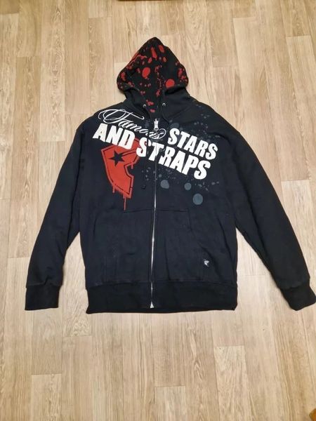 Famous Stars & Straps FSAS 06 Reversible Luxury Embroidered Zip Hood Sweatshirt