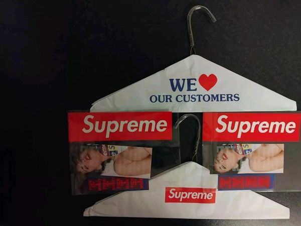 Supreme Coat Hangers X 2 Plus Sticker Pack X 2 Brand New World Wide Shipping