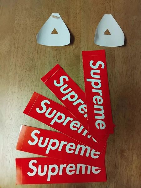 Supreme Sticker Set X 5 Red Box Logo & 2 X Palace Stickers Brand New Ships W/W