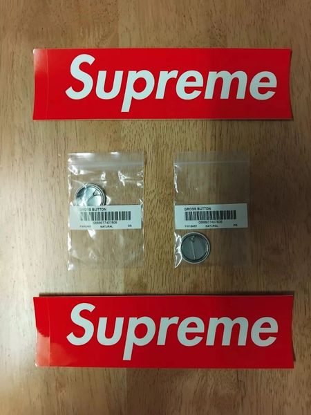 Supreme Box Logo Stickers X 2 & Gross Badges X 2 Brand New World Wide Shipping