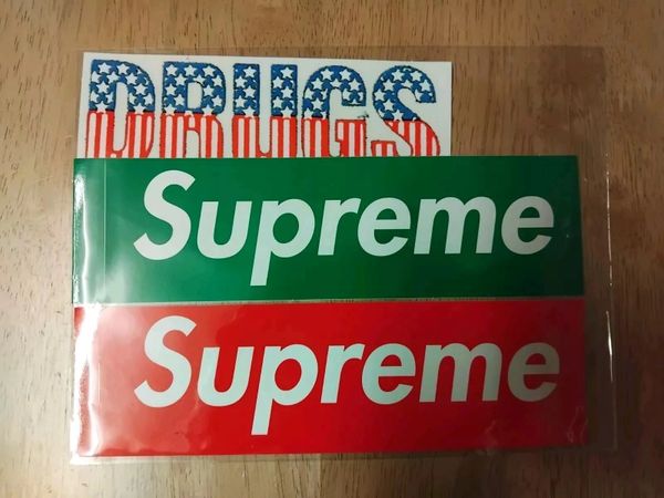 Supreme Sticker Pack One Sticker Plus Green & Red Box Logo Brand New Ships W/W