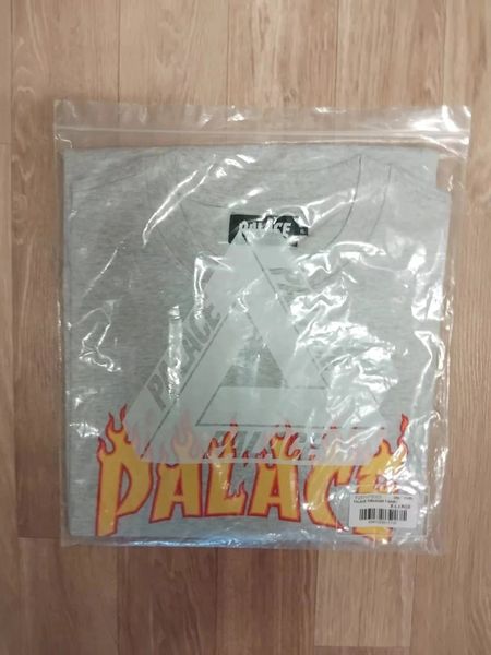 PALACE X THRASHER T-SHIRT TEE GREY SIZE XL BRAND NEW BNWT World Wide Shipping