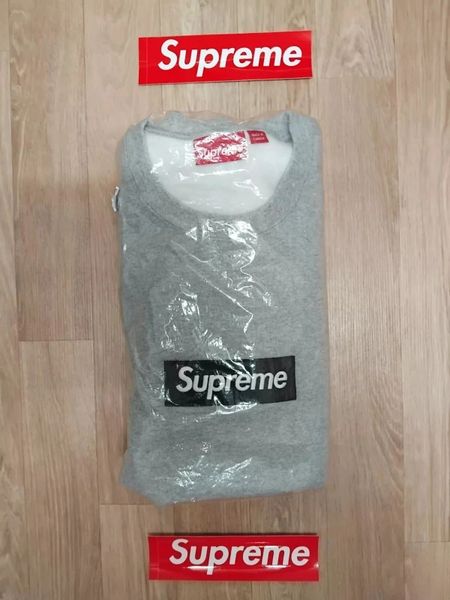 Supreme Box Logo Crewneck Grey Size XXL Brand New With Tags World Wide Shipping