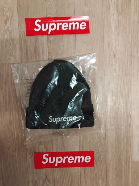 Supreme New Era Box Logo Beanie FW24 One Size Black BNWT Worldwide Shipping