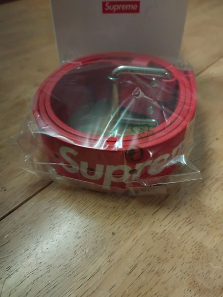 Supreme Repeat Leather Belt Red Size S/M Brand New Inc Box BNWT Ships World Wide