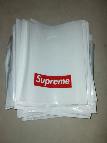 Supreme Job Lot Of 83 Medium Store Plastic Bags White - Bogo Very Good Condition