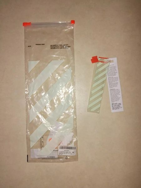 OFF-WHITE c/o VIRGIL ABLOH "Plastic Bag" Plastic Dust Bag For Belt Good Condition