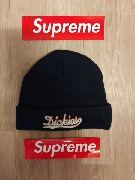 Supreme X Dickies Blue Beanie Hat One Size Good Used Condition Ships World Wide