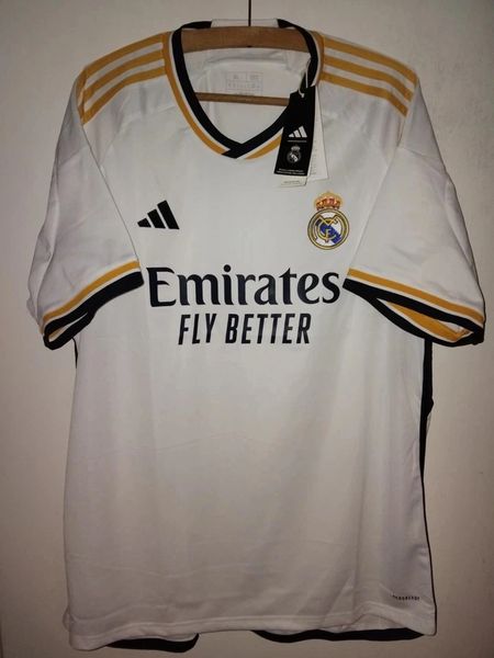 Real Madrid 2023/2024 Home Football Shirt Adidas Genuine Mens Size XL White BNWT