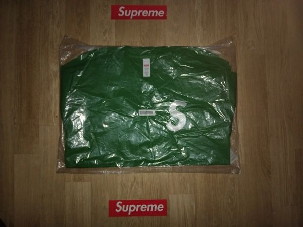 Supreme S Logo Baseball Henley Jersey Green Size XXL BNWT Confirmed WW Shipping