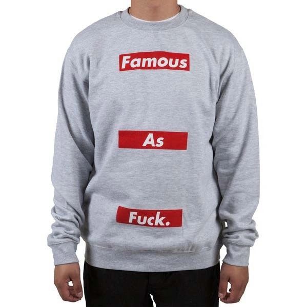 Famous Stars and Straps KRUGER crew neck jumper Grey