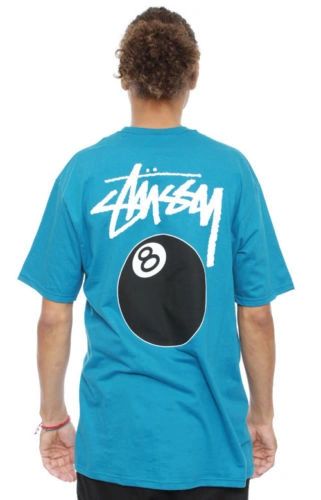 Stussy, 8 Ball T-Shirt - Blue