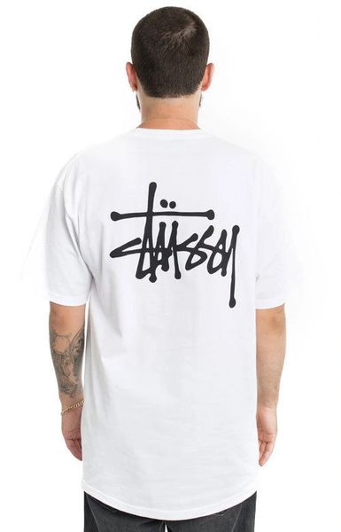 Stussy, Basic Stussy T-Shirt - White/Black