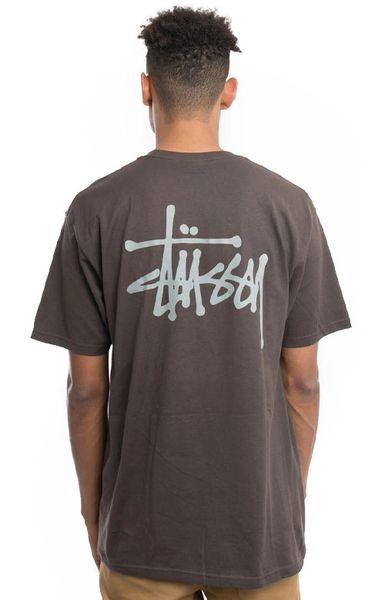 Stussy, Basic Stussy T-Shirt - Charcoal