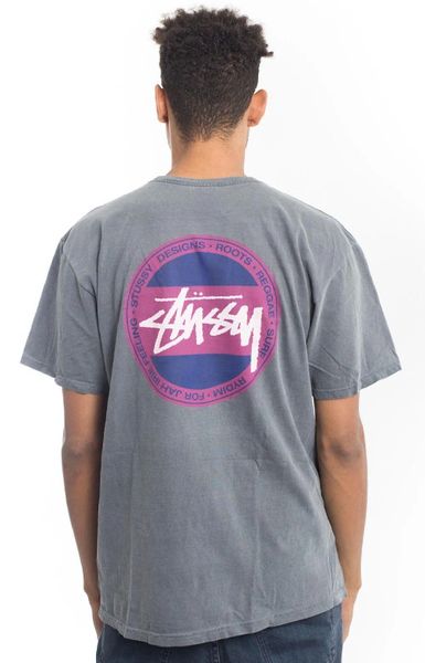 Stussy, Surf Dot Pigment Dyed T-Shirt - Black