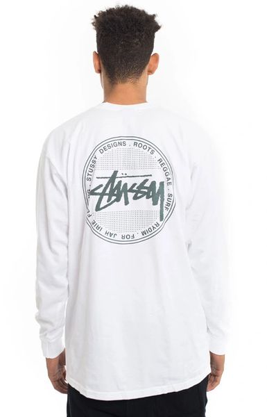 Stussy, Vintage Dot L/S Shirt - White