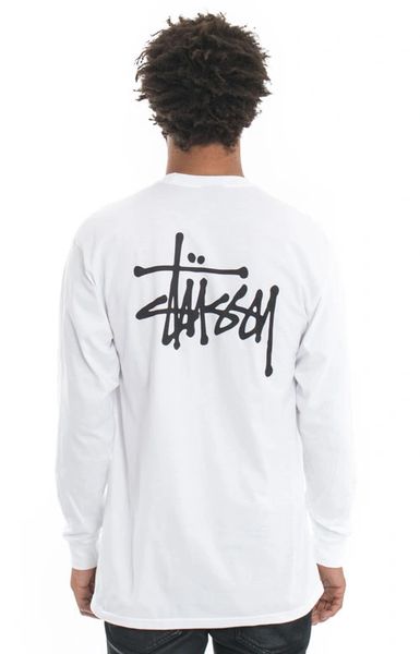 Stussy, Basic Stussy L/S Shirt - White