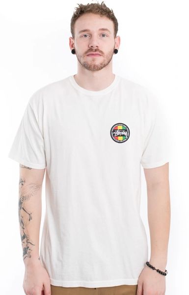 Stussy, Reggae Dot Pigment Dyed T-Shirt - Natural | Supreme - Feeling This?