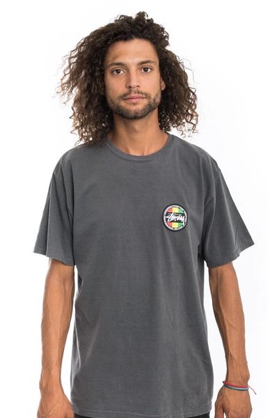Stussy, Reggae Dot Pigment Dyed T-Shirt - Black