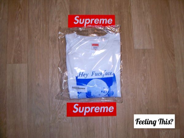 Supreme F*ck Face Tee White MEDIUM