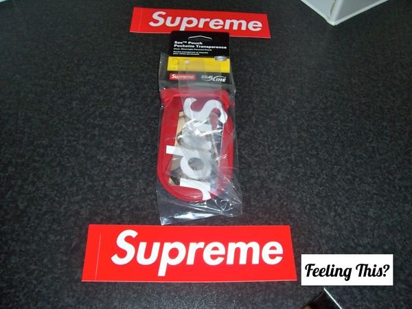 SUPREME X Sealine See Pouch SMALL Red