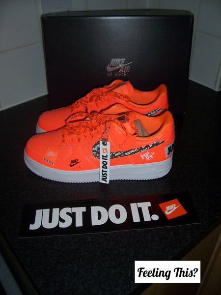 Nike Air Force 1 07 Premium Orange Mens Trainers
