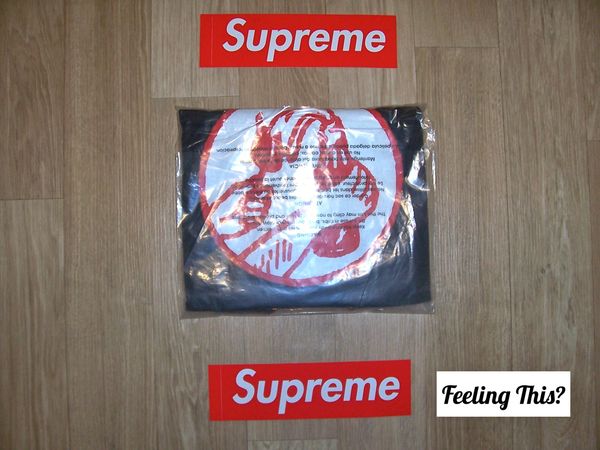 Supreme Molotov Tee Navy Medium