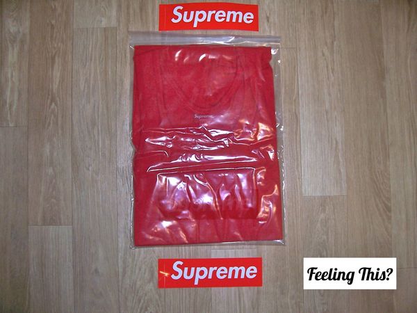 Supreme Mesh Stripe Tank Top Red XL