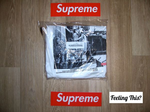 Supreme Mike Kelley Hiding From Indians Tee White Size Large