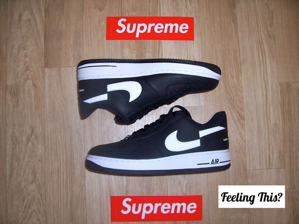 Nike air force 1 supreme x comme des garcons hot sale