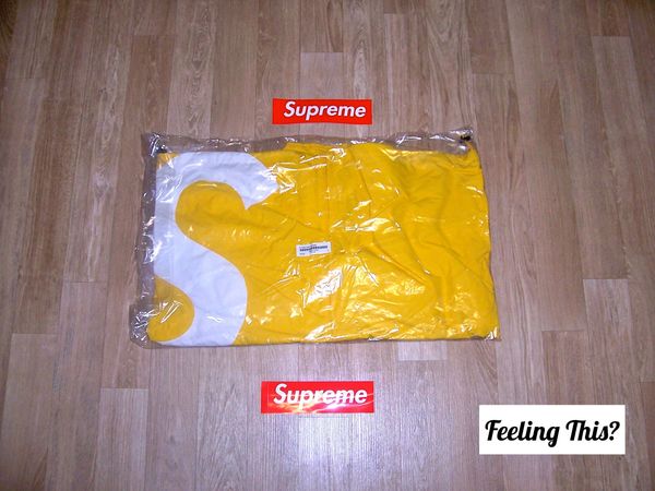 Supreme S Logo Track Jacket Yellow Size XL