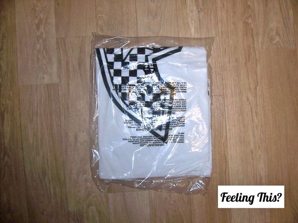 Famous Stars and Straps Checker Badge Tee White - Black And White F BNWT Size XL