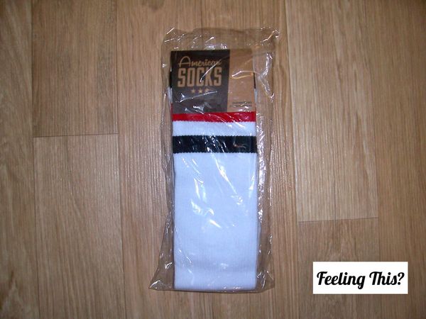 American Socks Teenage Anarchist Knee Length White One Size Unisex