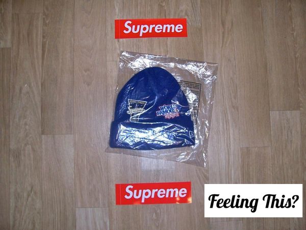 Supreme New Era Championship Beanie Royal Blue