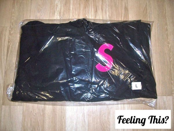 Supreme S Logo Hooded Sweatshirt Black Large