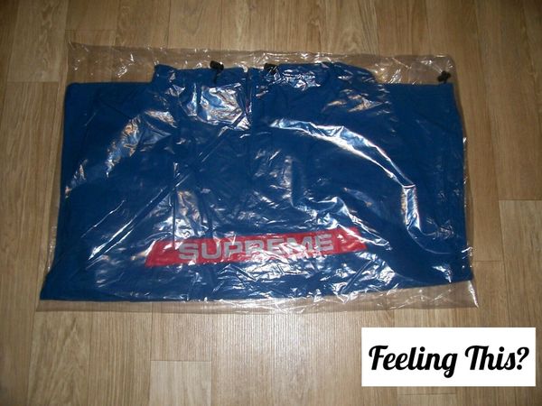 Supreme Heavy Nylon Anorak Royal Blue Size Large