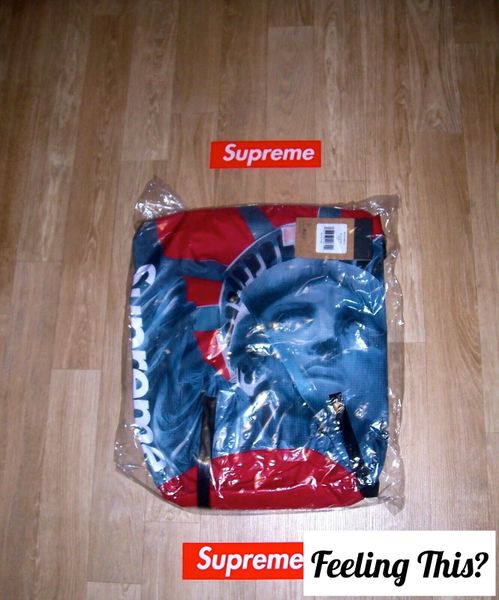 Supreme The North Face Statue Of Liberty Waterproof Backpack Red