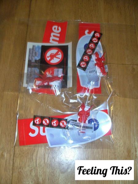 Supreme Parachute Plus Stickers Set Of Three