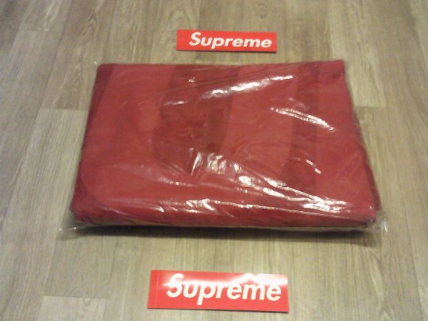 Supreme Tonal Logo Towel Red 65.5 X 39 Inches