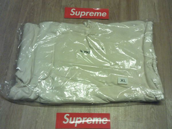 Supreme Digital Logo Hooded Sweatshirt Natural SS20 - XL BNWT