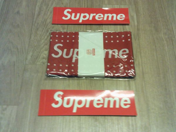 Supreme Tenugui Set Of Two Towels Red And Blue BNWT